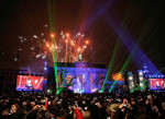 勃兰登堡门前的露天新年晚会 12.31  Silvesterparty am Brandenburger Tor图片